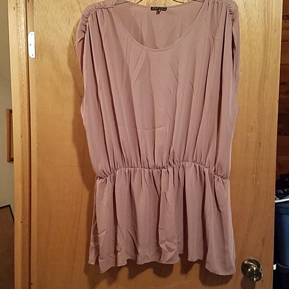 Cleo Taupe Blouse New
